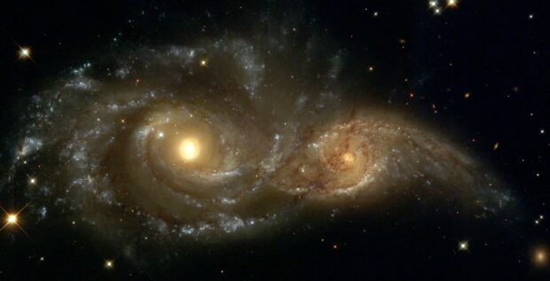 Galactic Collisions Desktop WallpaperImage Backgrounds HD for Desktop.