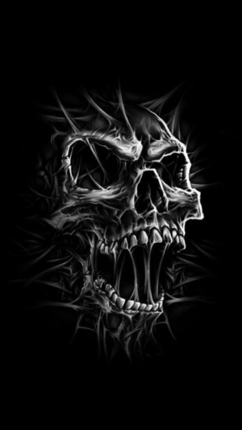 Gangster Skull Web Wallpaper.