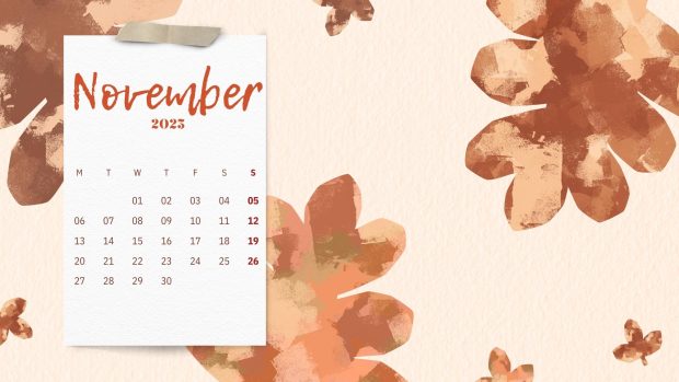 HD Wallpaper November 2023 Calendar.