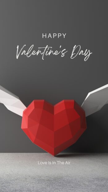 Happy Valentines Day Mobile Wallpaper.