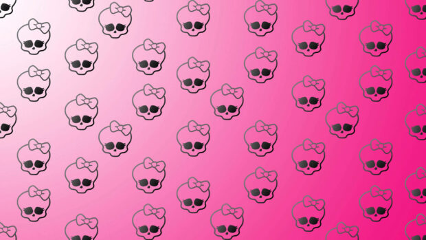 Haunted by a Pink Skulls HD Wallpaper.