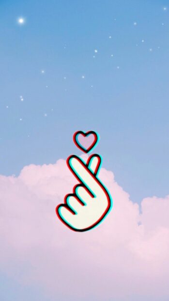 Heart Aesthetic Korean Wallpaper.