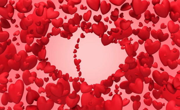 Heart Valentines Day Wallpaper.