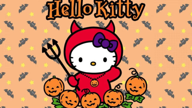 Hello Kitty Halloween Wide Screen Backgrounds HD.