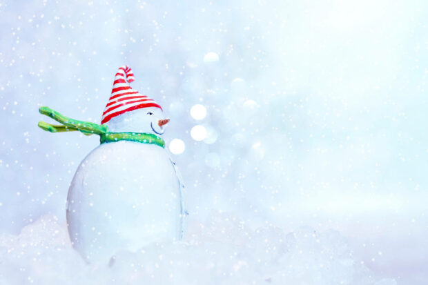 High Resolution Christmas Snowman Wallpaper HD.
