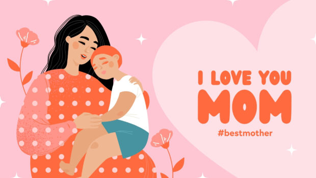 I Love You Mom Happy Mother Day Wallpaper.