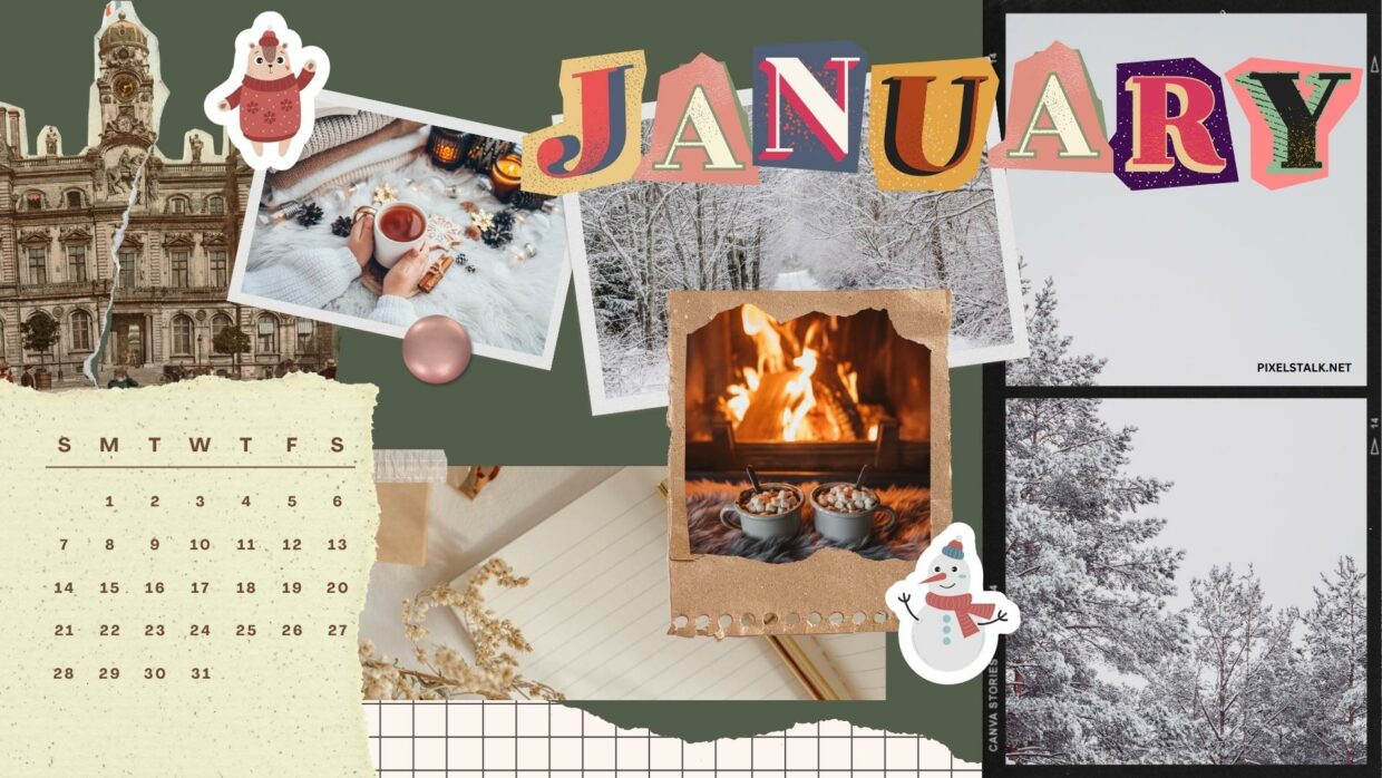 January 2024 Calendar Wallpapers HD - PixelsTalk