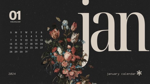 January 2024 Calendar Wallpaper Desktop.