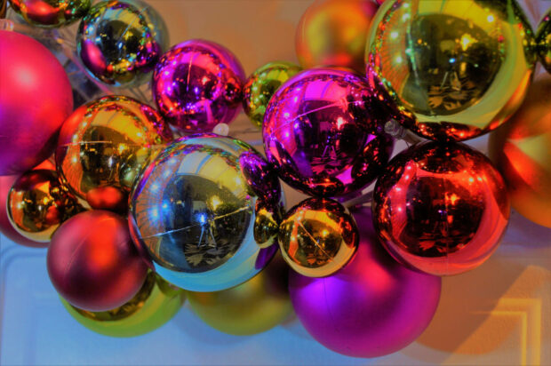Joyous Season With Shiny Christmas Ornaments Christmas Pictures Free Download.
