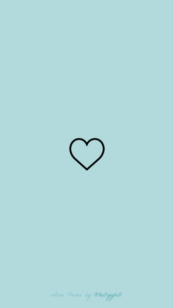 Kelly Hill Instagram Highlights Template Blue Heart.
