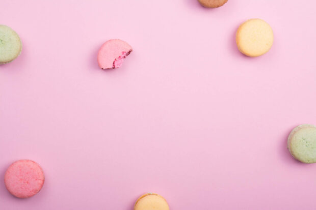 Macarons HD Backgrounds Pink.
