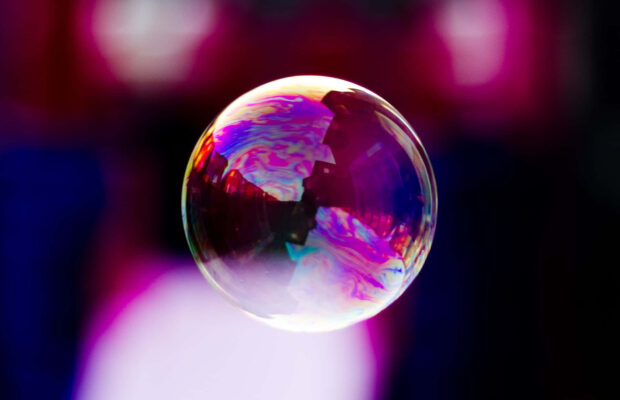 Magenta Transparent Bubbles Beautiful Aesthetic Backgrounds.
