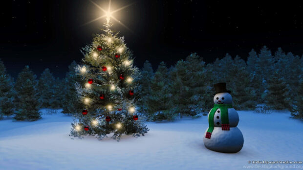 Mesmerizing 1920x1080 HD Christmas Image Wallpaper.