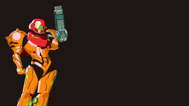 Metroid   Samus Aran minimalism wallpaper by Carionto 2560x1440.