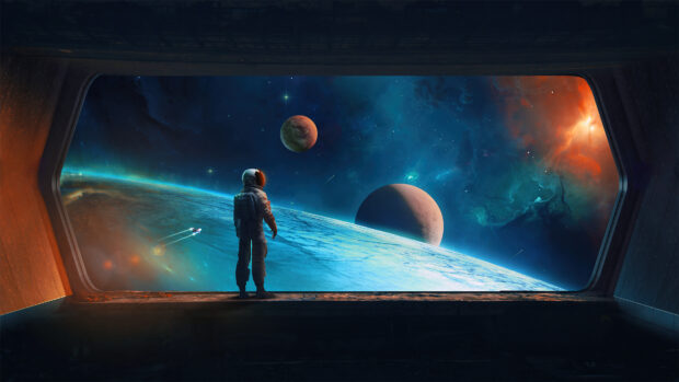 Missing home Space Backgrounds HD Free download.