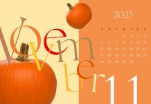 November 2023 Calendar Wallpaper Desktop.