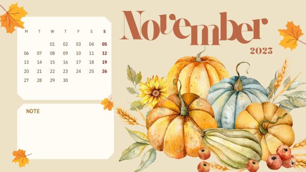 November 2023 Calendar Wallpaper HD Free download.