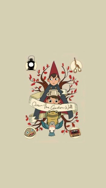 Over The Garden Wall Cute Poster Background.