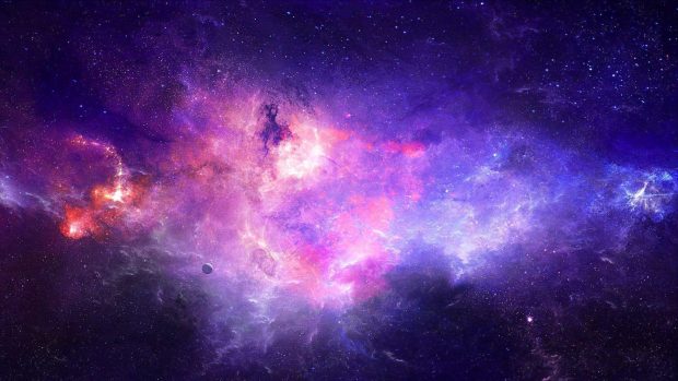 Purple Galaxy Background HD.