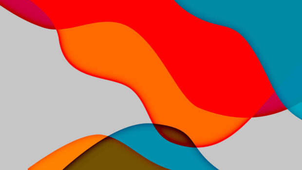 Red Blue Orange Wavy Abstract Images Backgrounds HD.
