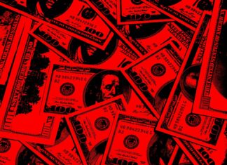 Red Dollars  Backgrounds HD Free download.