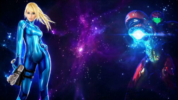 Samus Aran Space Wallpaper.