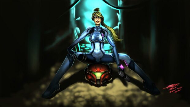 Samus Aran Zero Suit Wallpaper.