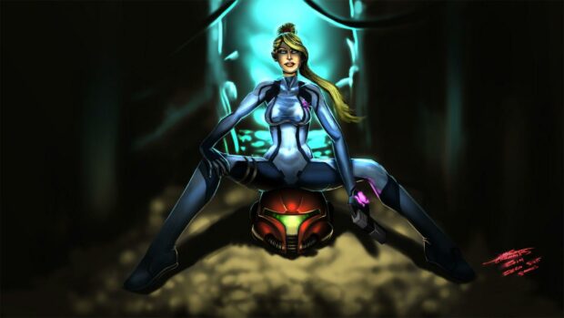 Samus Aran Zero Suit Wallpaper.