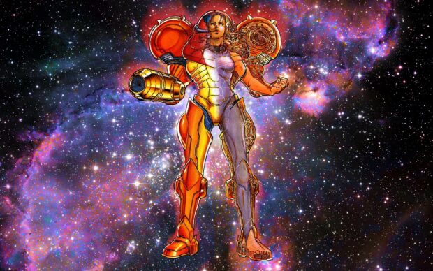 Samus Aran armor diagram wallpaper     2560x1600.