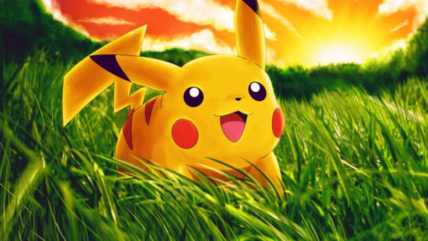 Say Hello to Pikachu! Free download Pokemon Wallpaper HD.
