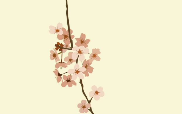 Simple Aesthetic Spring Desktop Wallpaper.
