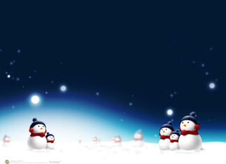 Snowman Desktop Background.