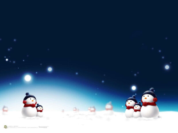 Snowman Desktop Background.