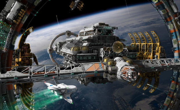 Space Station Free Download Space Wallpaper for Desktop.