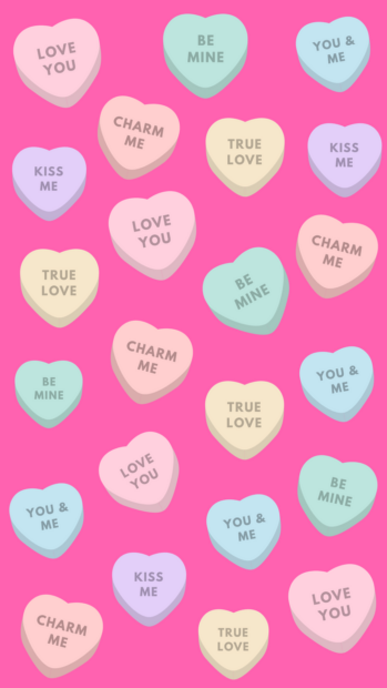 Super Cute Valentine's Day iPhone Wallpaper.