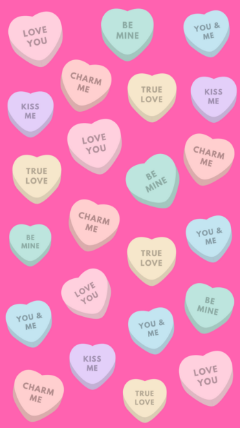 Super Cute Valentines Day iPhone Wallpaper.