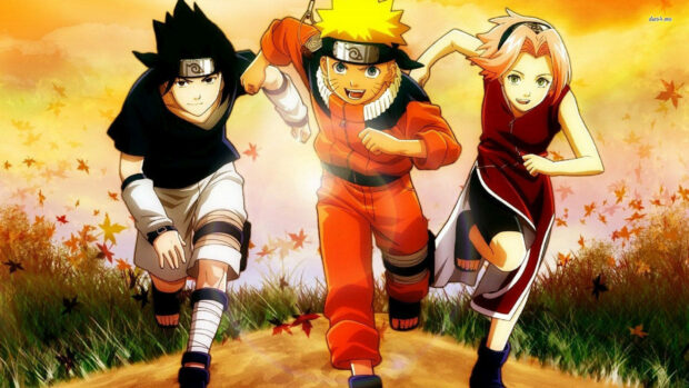 Three youthful ninja Free Download Naruto Desktop Wallpaper.