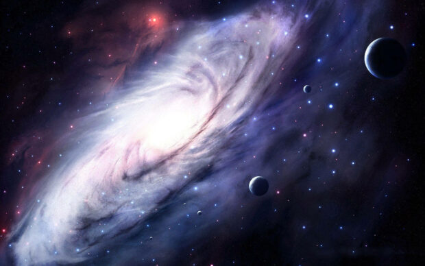 Unearthly view of the Andromeda Free Download Space Wallpaper HD for Windows.