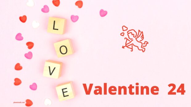 Valentine 24 celebration Desktop Wallpaper.