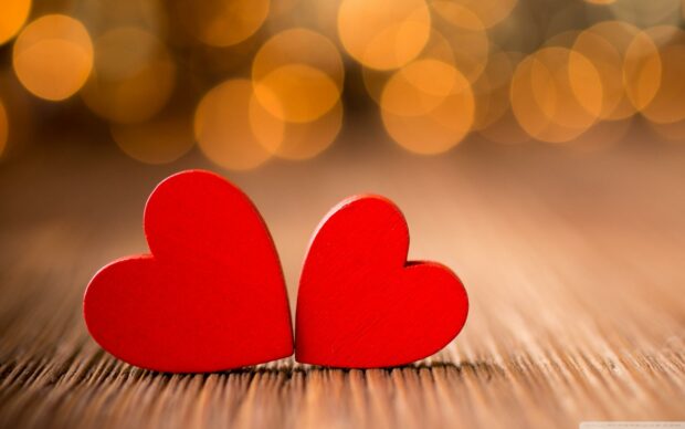 Valentine Hearts Ultra HD Desktop Background Wallpaper.