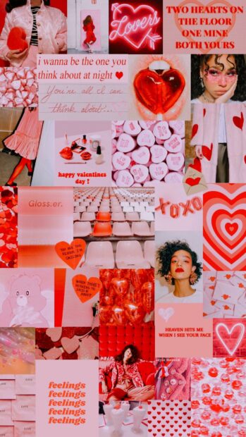 Valentines Day Collages Wallpaper.