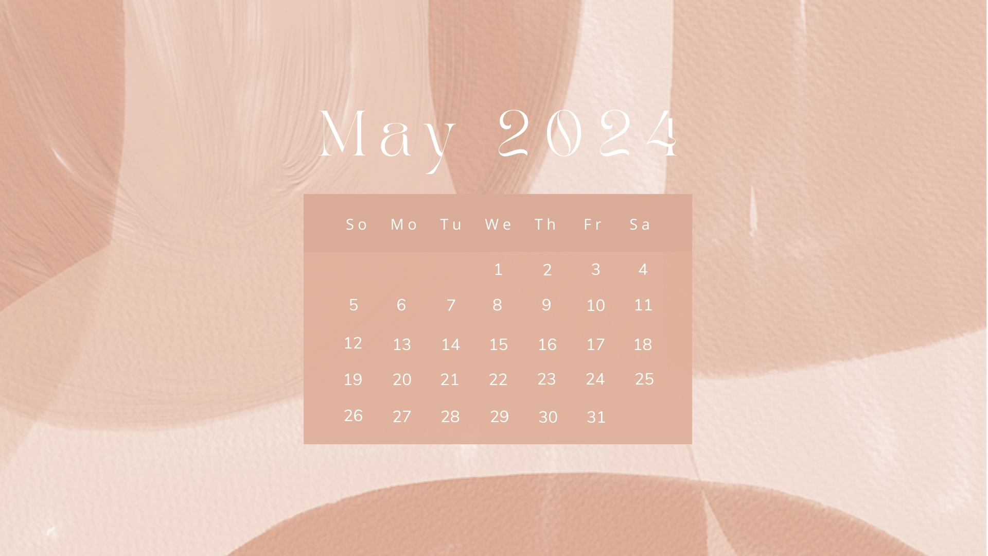 May 2024 Calendar Wallpapers PixelsTalk