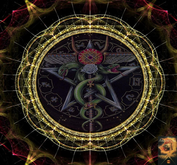 Wiccan Caduceus Art Wallpaper.