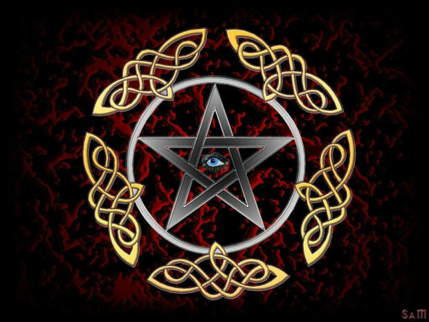 Wiccan Illuminati Symbol Wallpaper.