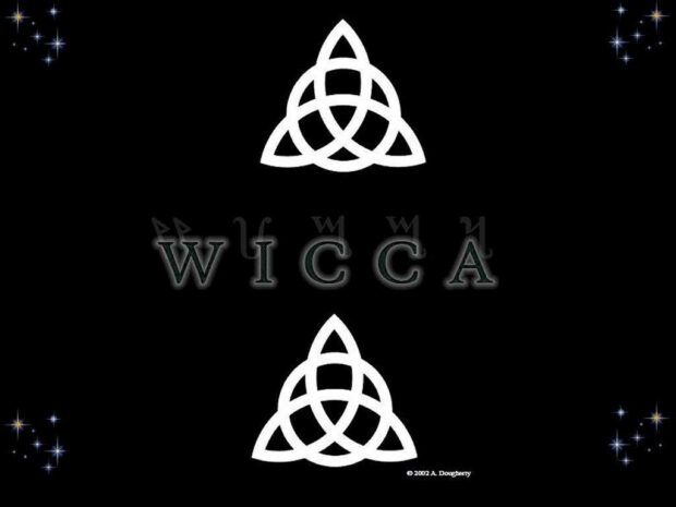 Wiccan Triangle Emblems Wallpaper.