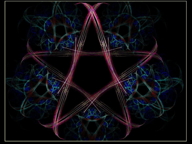 Wiccan Trippy Art Wallpaper.