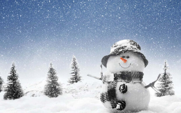 Winter Snowman Wallpaper Desktop.