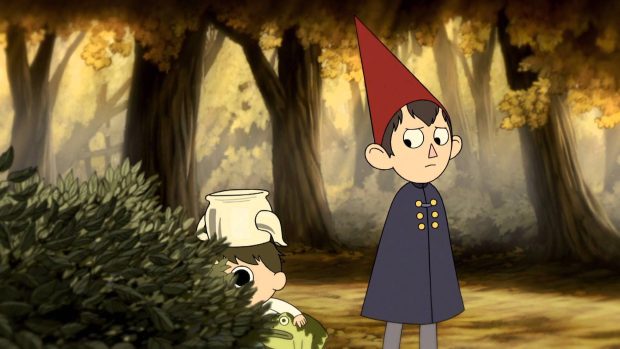 Wirt Side Eyeing Greg Over The Garden Wall Wallpaper.