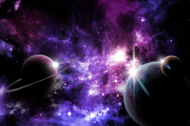 abstract planets in purple galaxy space eooo0h6y45j3jgnr.