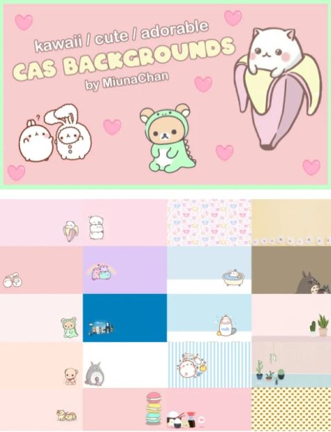 sims 4 kawaii cas background.